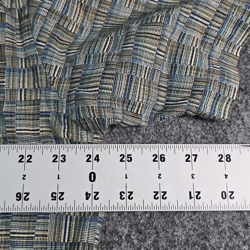 Jhane Barnes XL Geometric Woven Japan Fabric Button Front Shirt Mens‎ Blue - Picture 8 of 10
